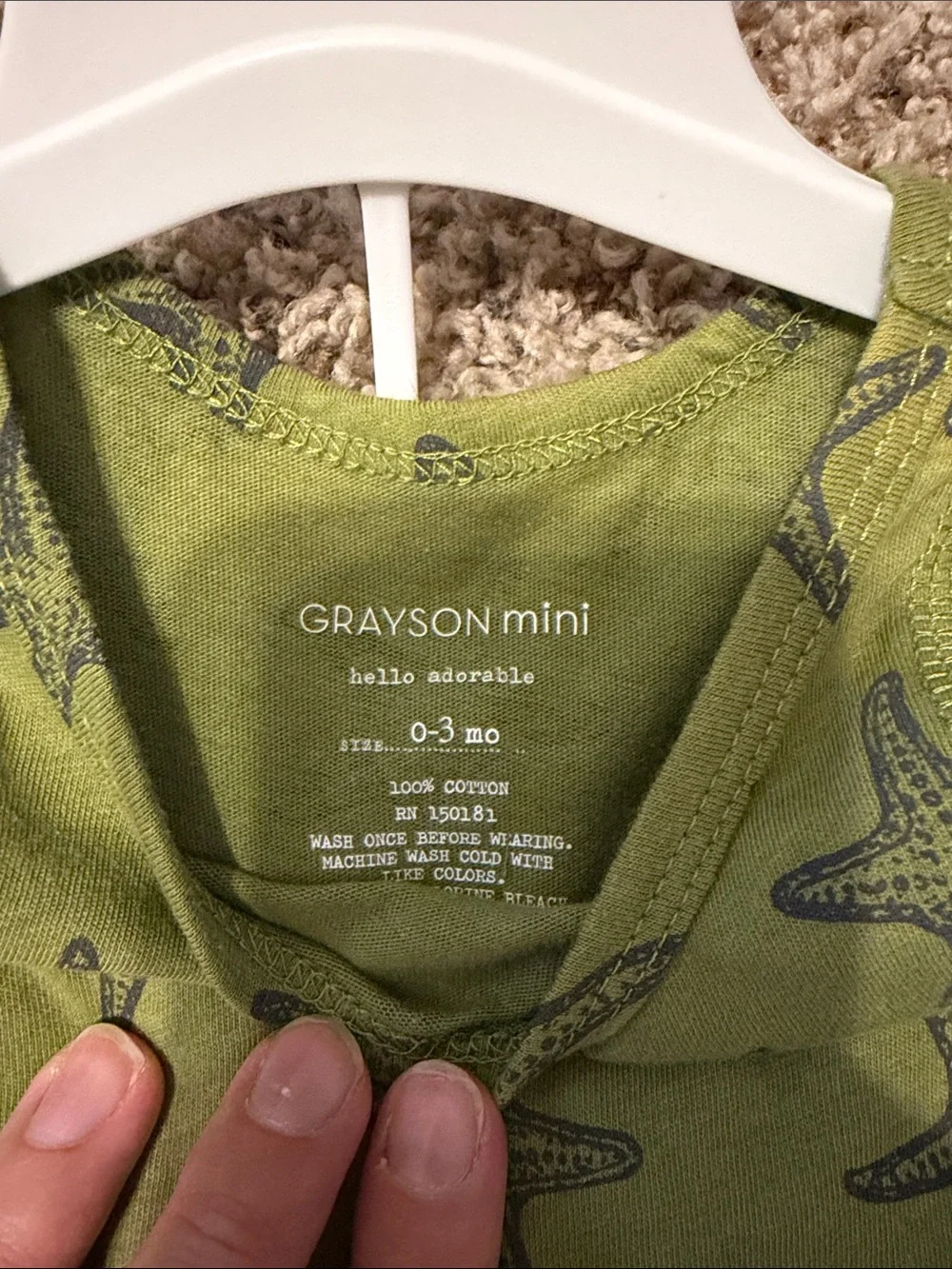 Grayson Mini NWT Lot of 2 Baby Boy Outfits - 0-3M